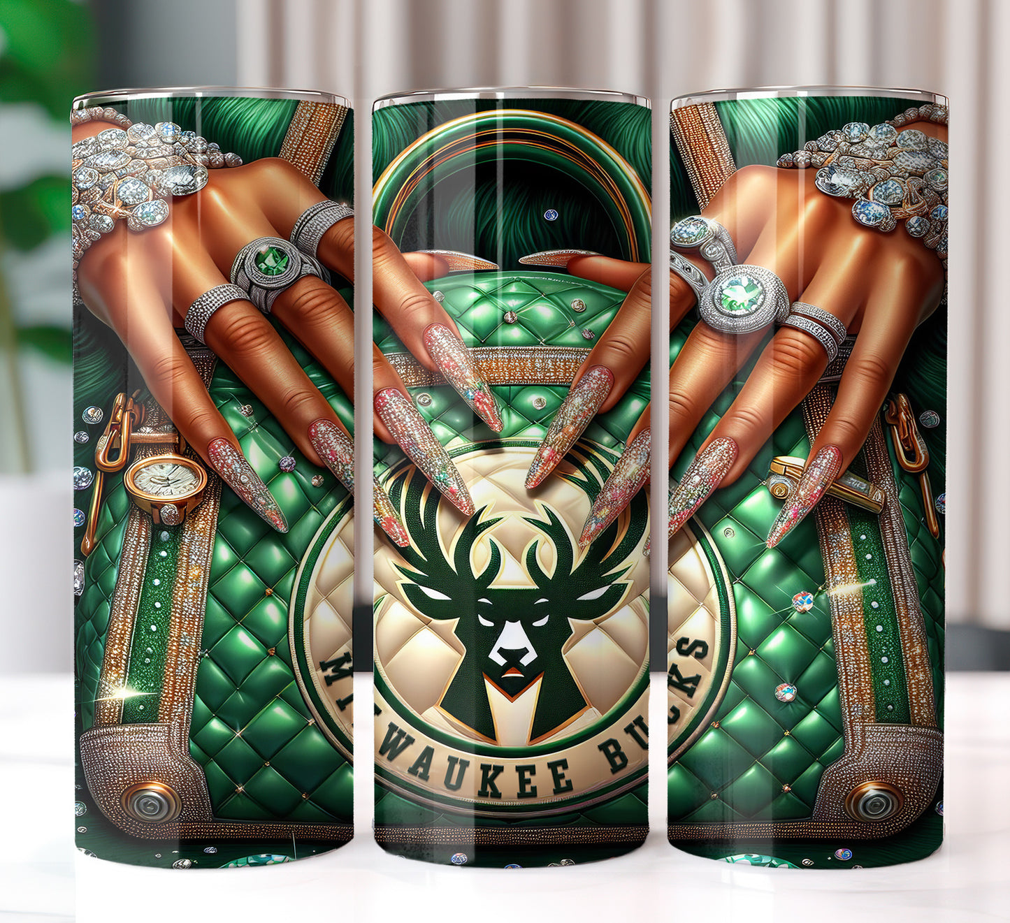 Milwaukee Bucks Purse Tumbler Wrap