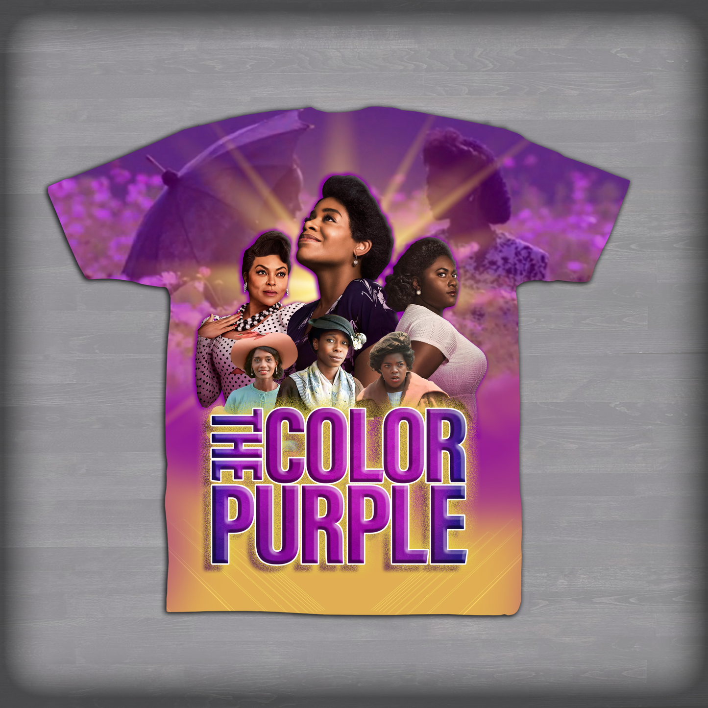 3D Tribute Shirt Design to the Color Purple