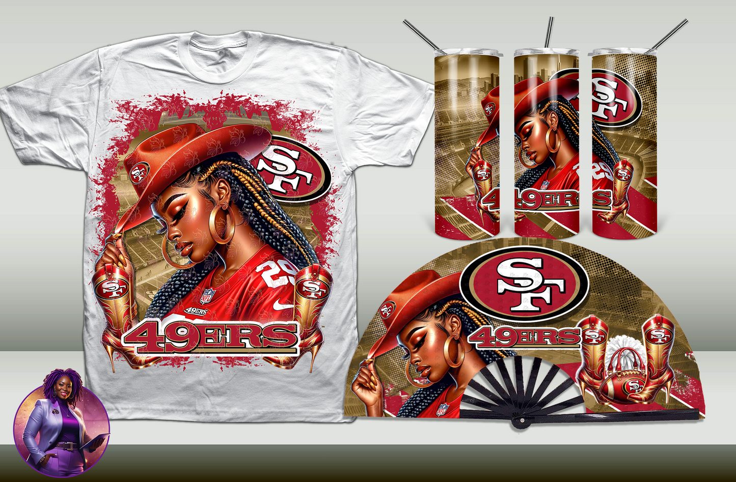 Football Cowgirl - 49ers