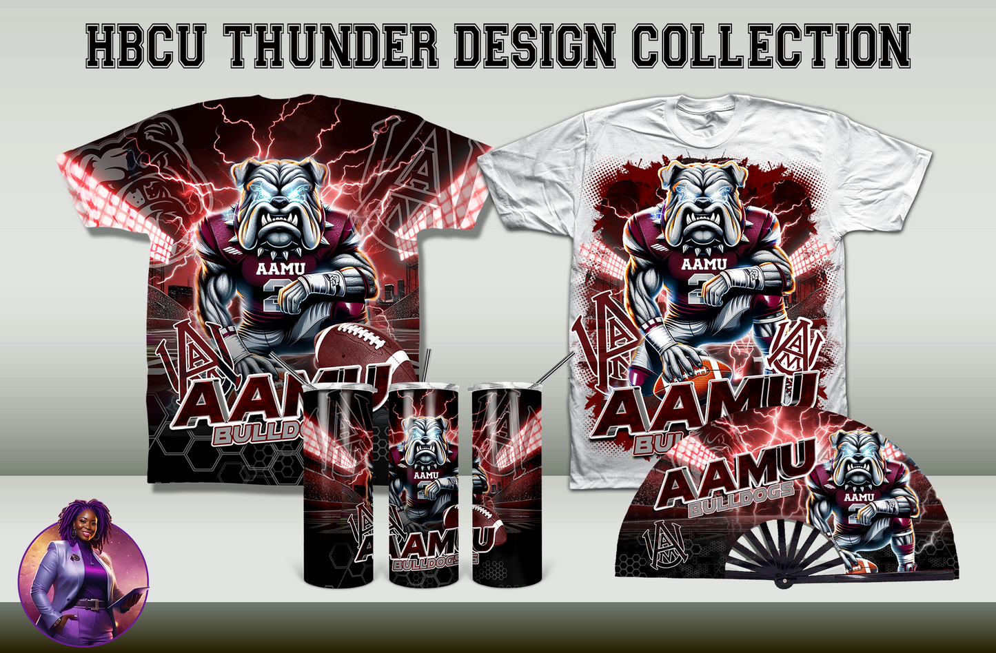 HBCU Thunder Collection Design by School