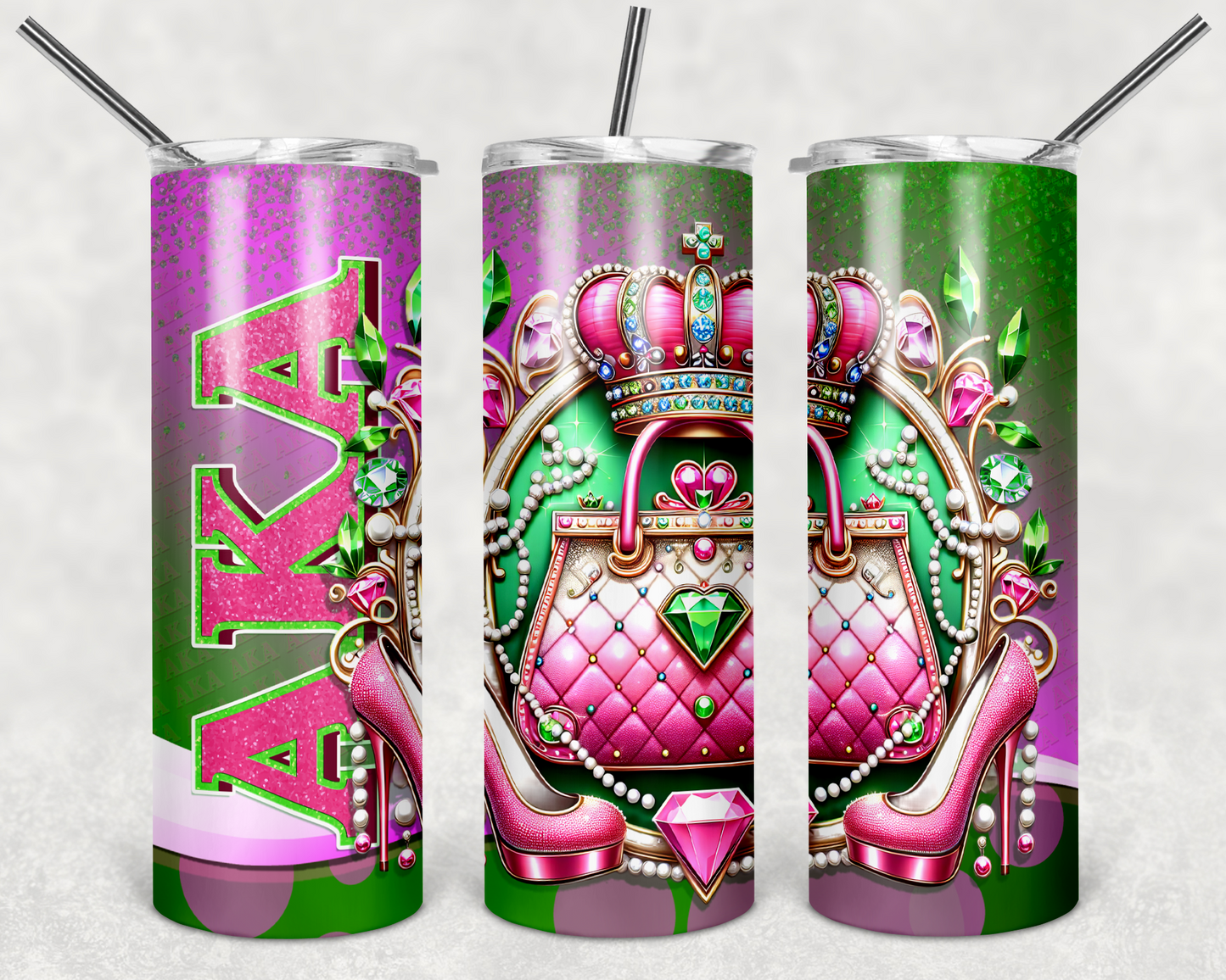 Alpha Kappa Alpha Sorority Tumbler Wrap
