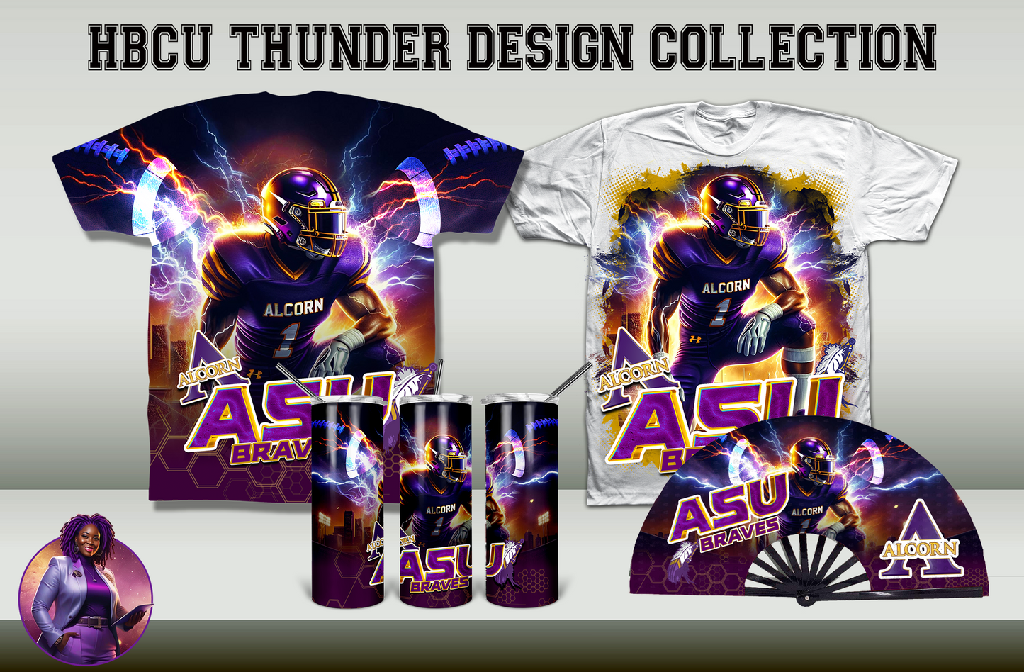 HBCU Thunder Collection Design by School