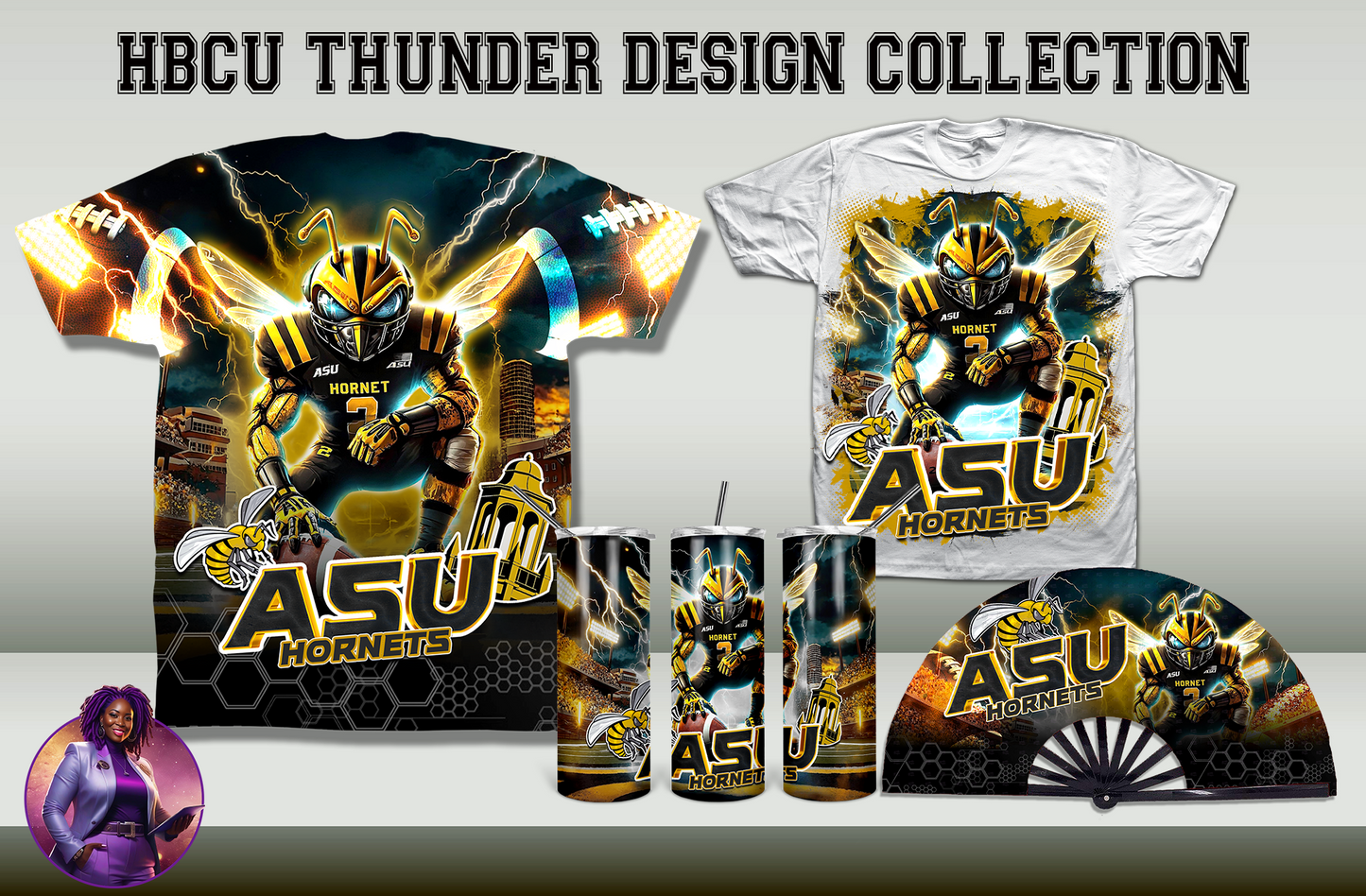 HBCU Thunder Collection Design by School