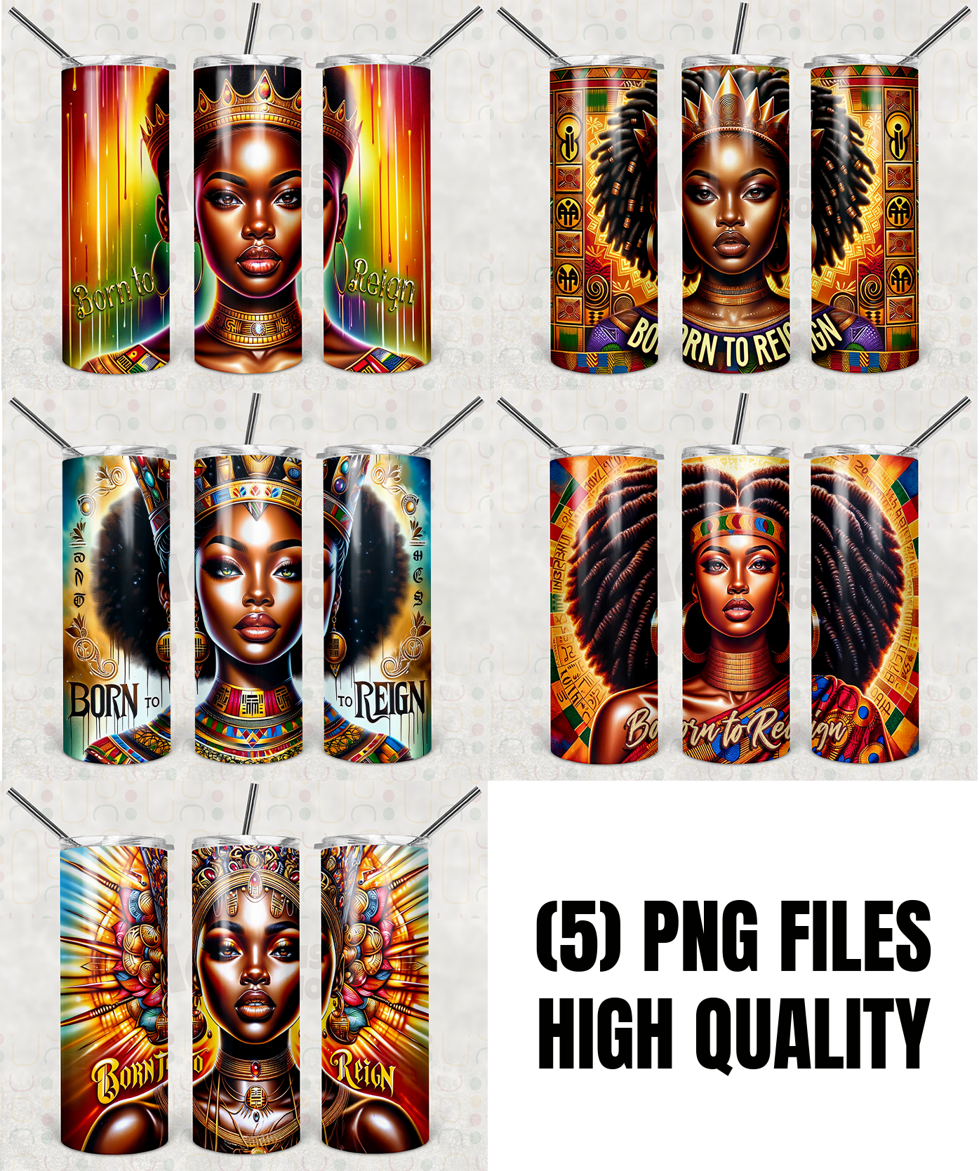 Born to Reign Tumbler Wrap Bundle
