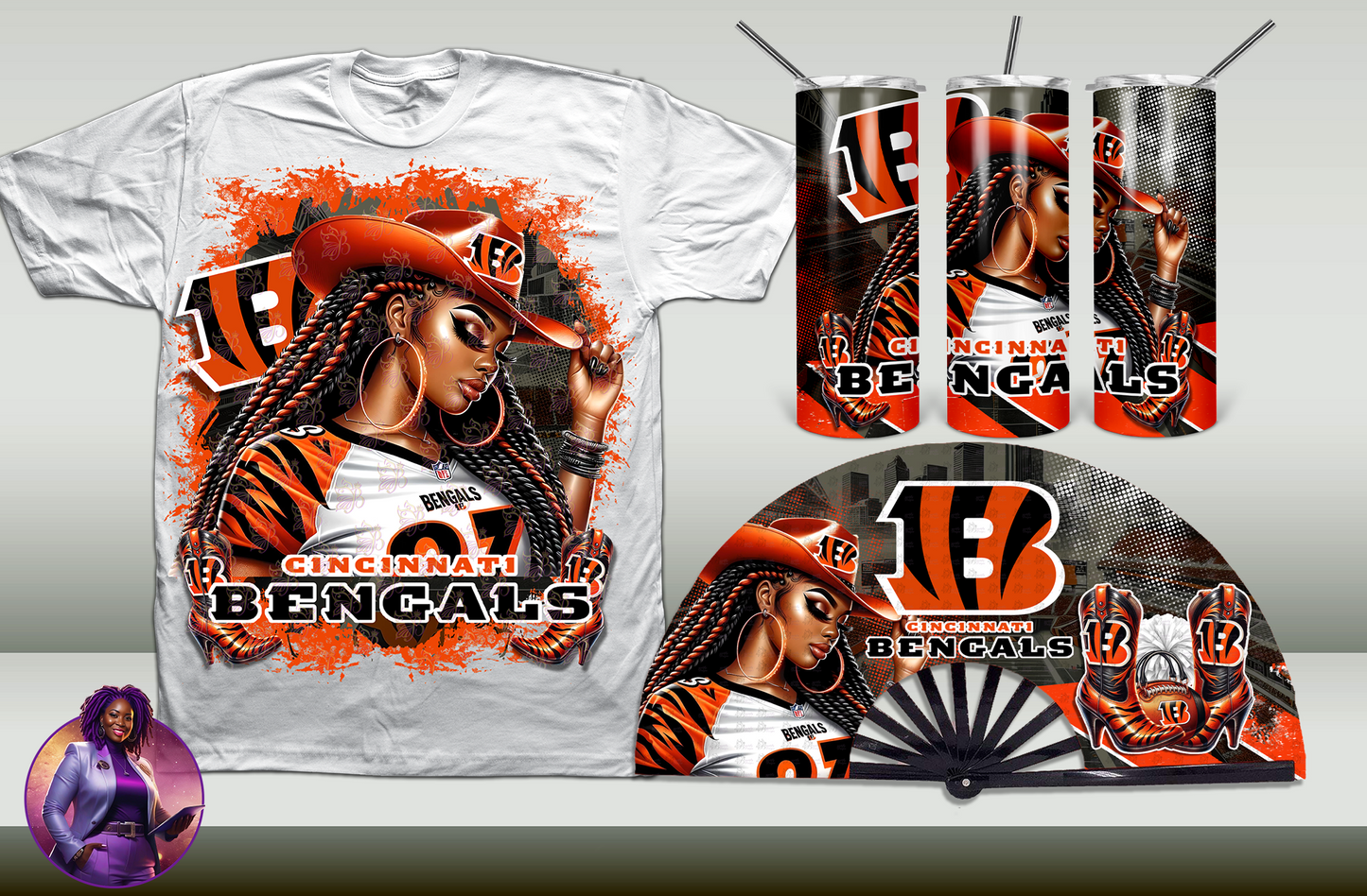 Football Cowgirl - Bengals