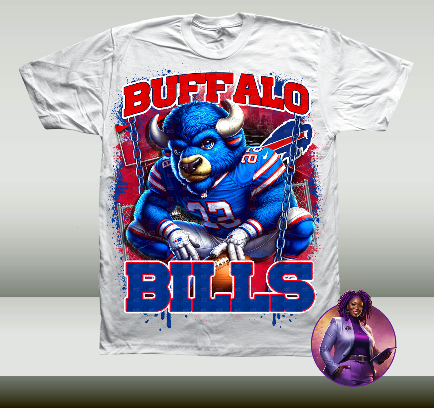 2k25 NFL Playoff Buffalo Bills Design