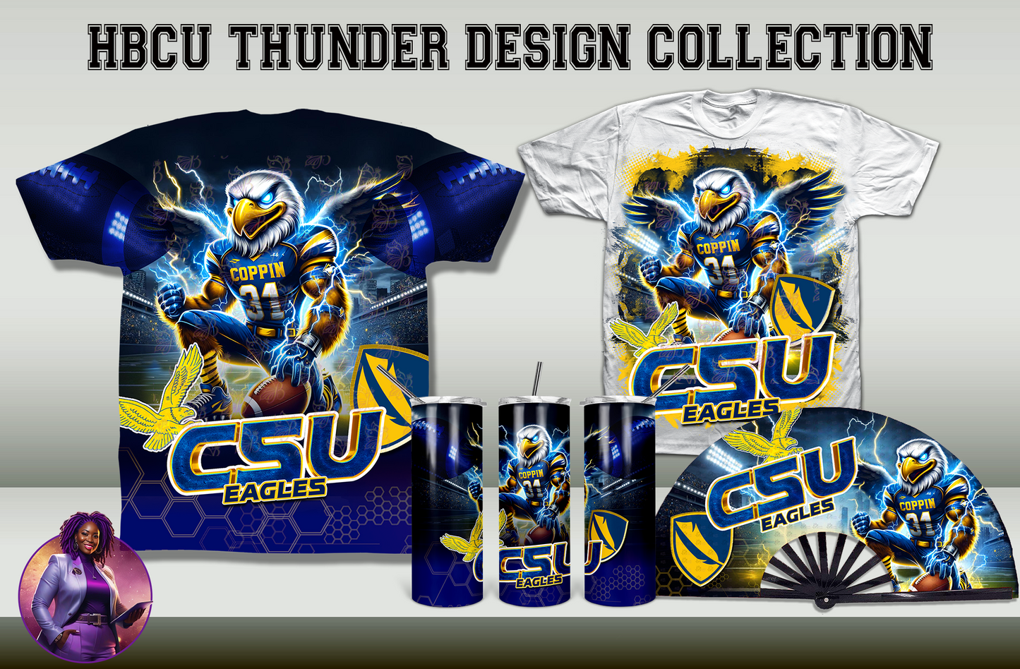 HBCU Thunder Collection Design by School