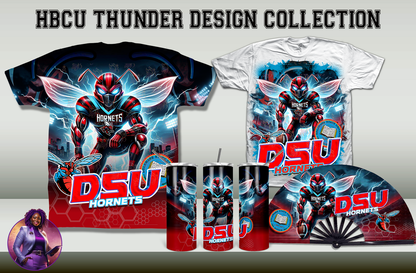 HBCU Thunder Collection Design by School