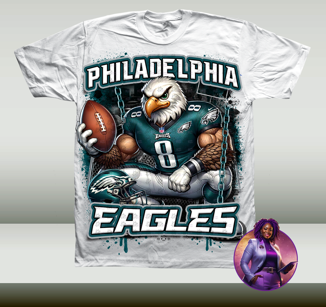 2k25 NFL Playoff Eagles Design