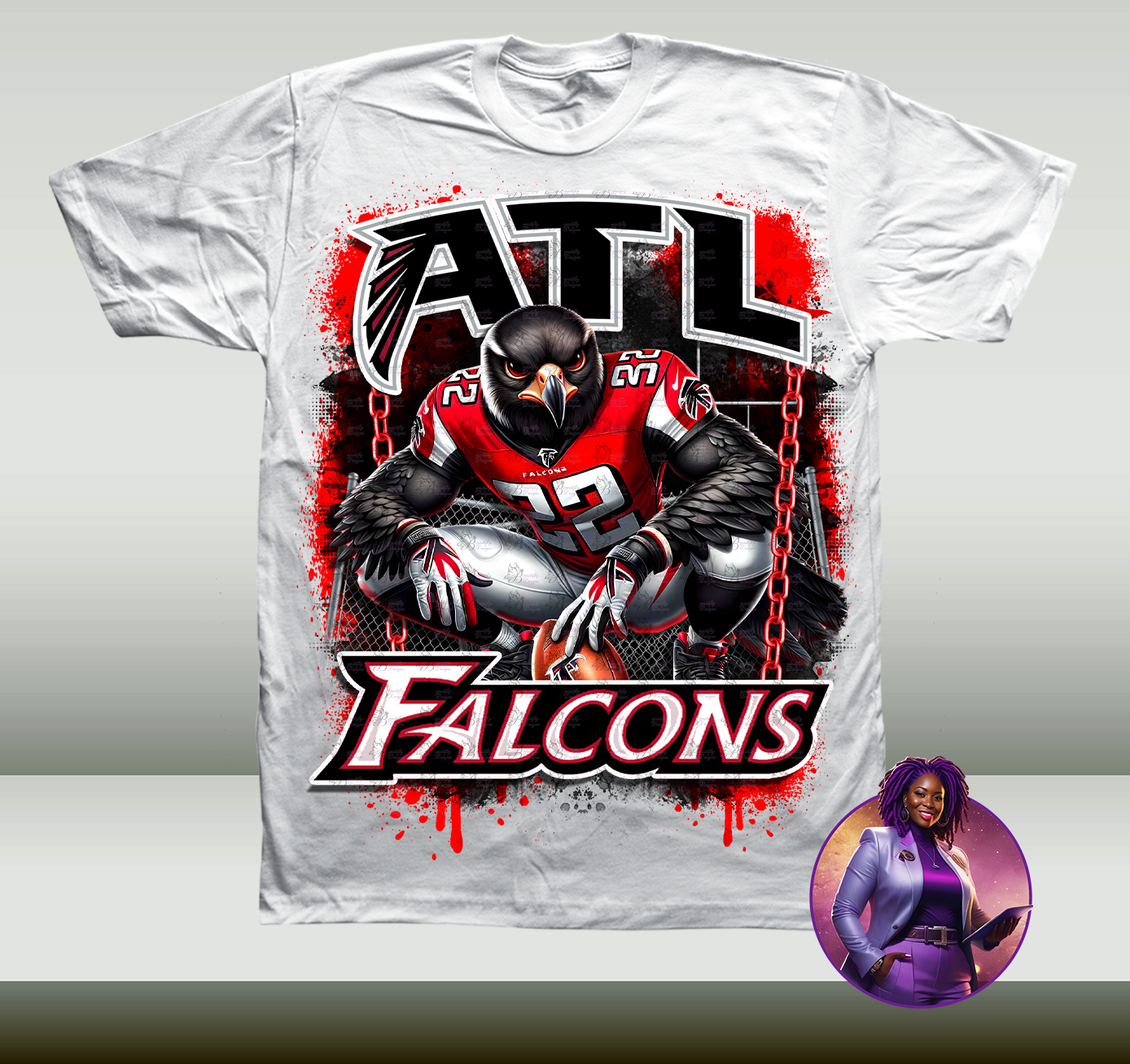 2k25 NFL Playoff Falcons Design