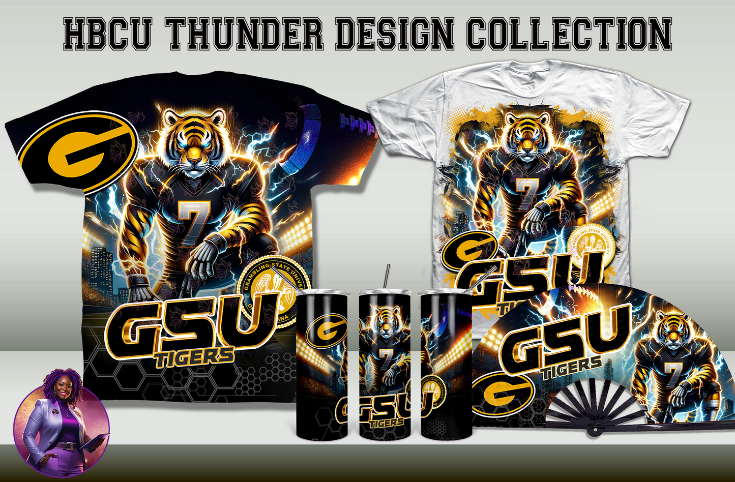 HBCU Thunder Collection Design by School