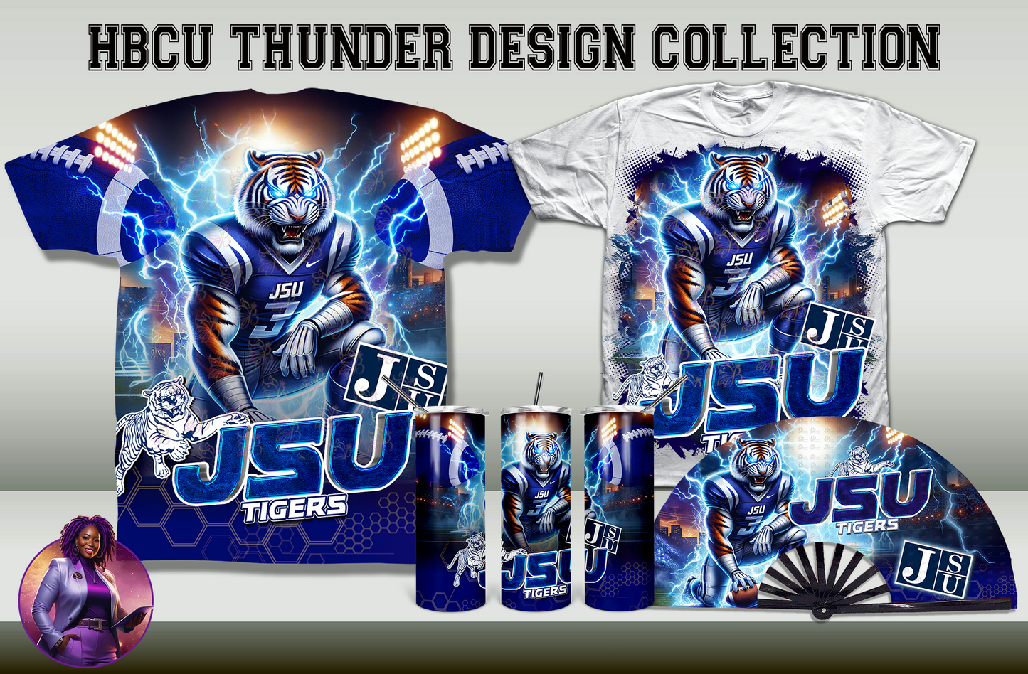 HBCU Thunder Collection Design by School