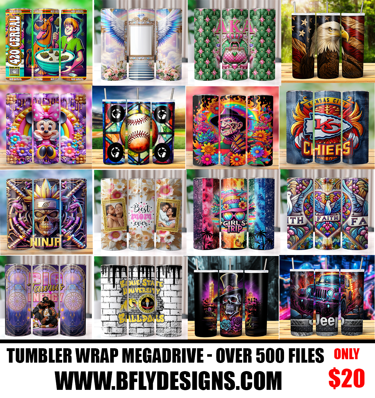 Tumbler Wrap Megadrive