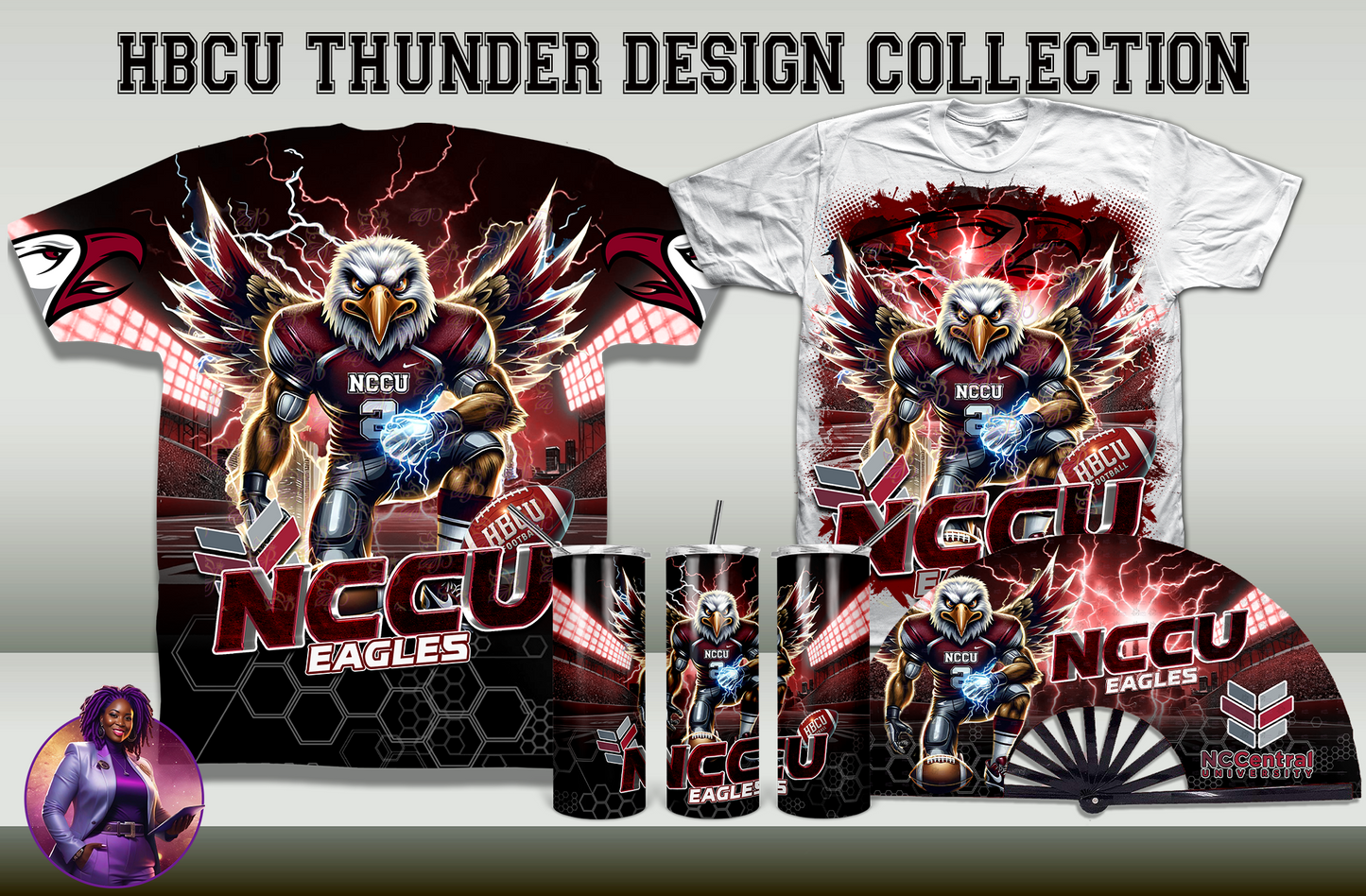 HBCU Thunder Collection Design by School