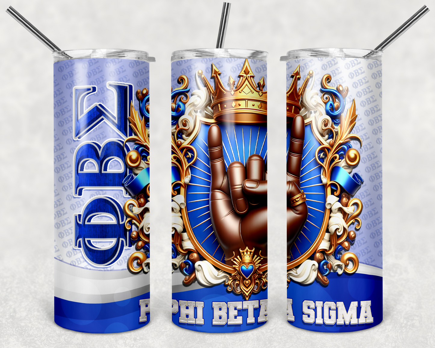 Phi Beta Sigma Fraternity Tumbler Wrap