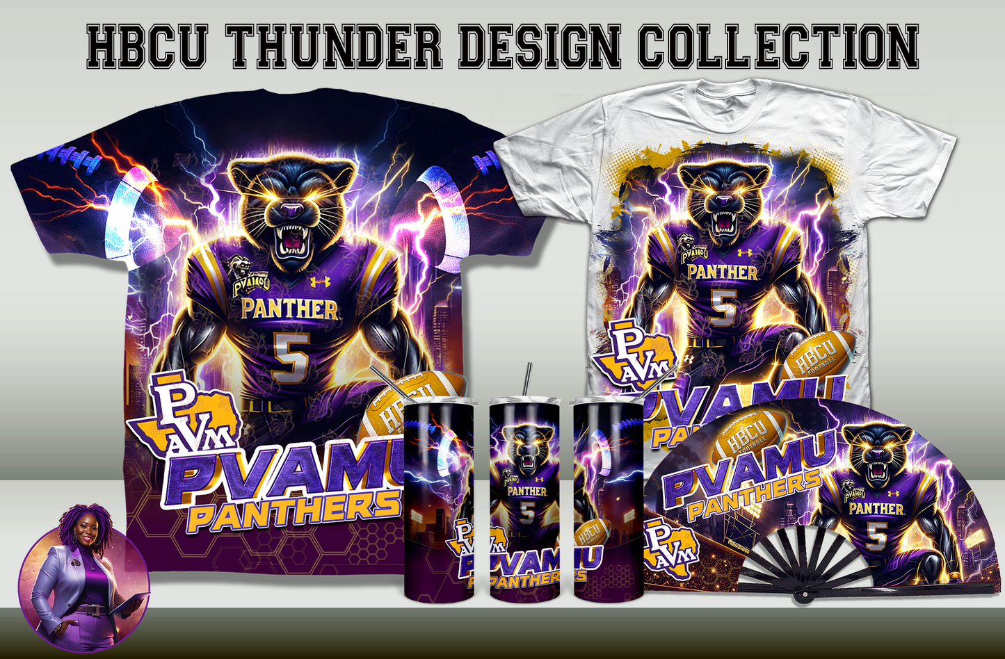HBCU Thunder Collection Design by School