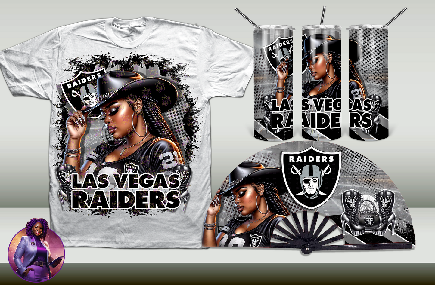 Football Cowgirl - Raiders