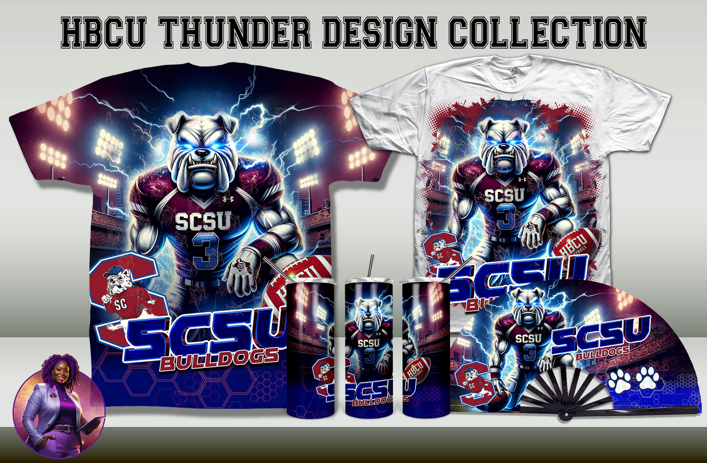 HBCU Thunder Collection Design by School