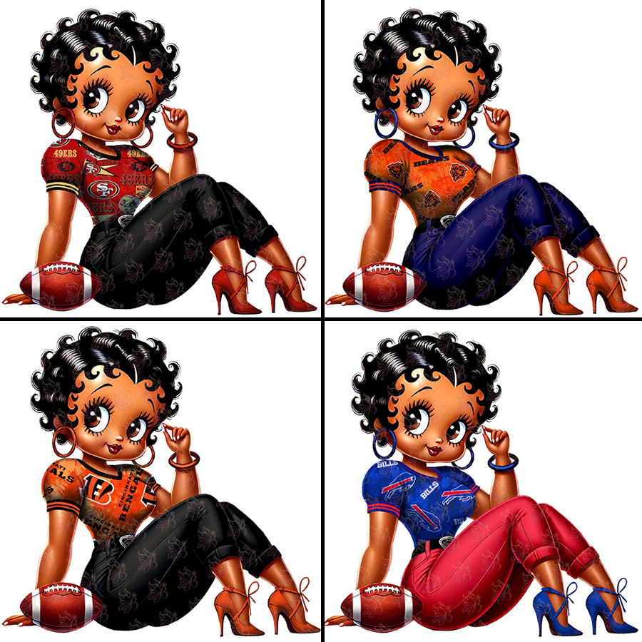NFL Betty Clipart Bundle
