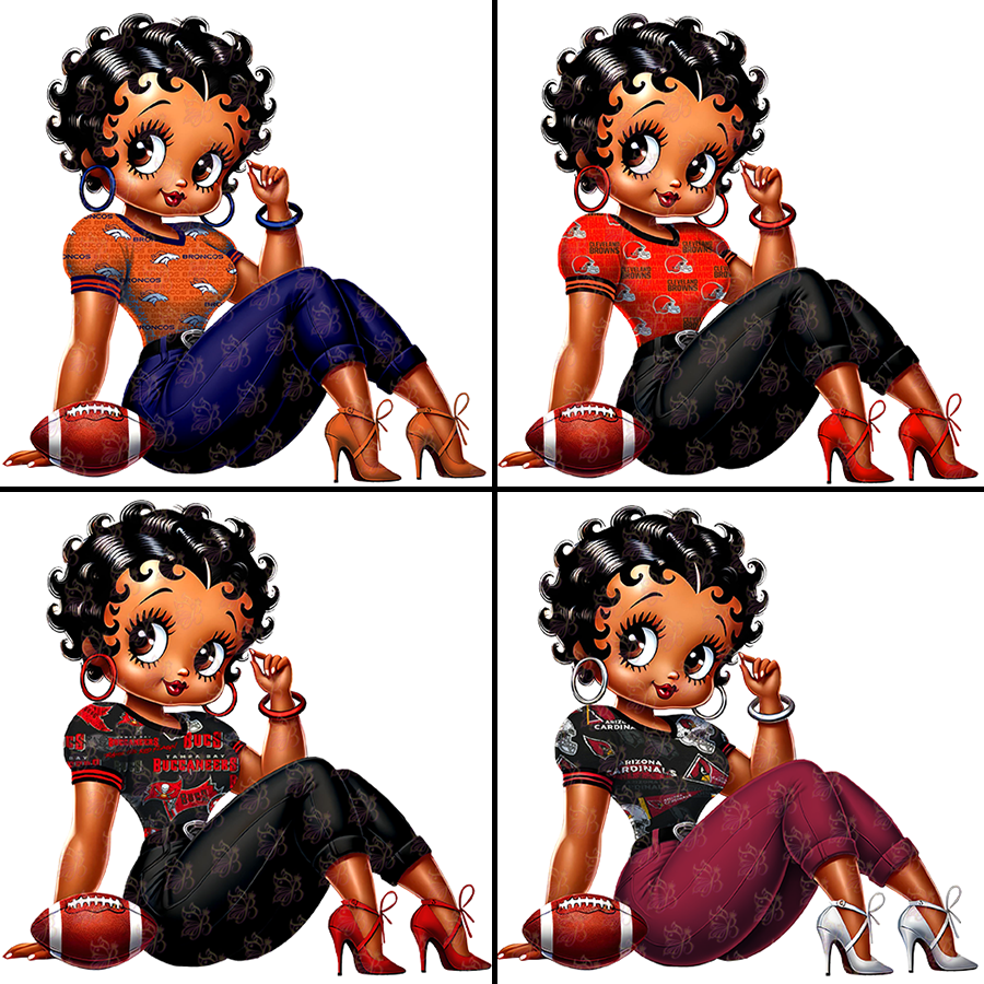 NFL Betty Clipart Bundle