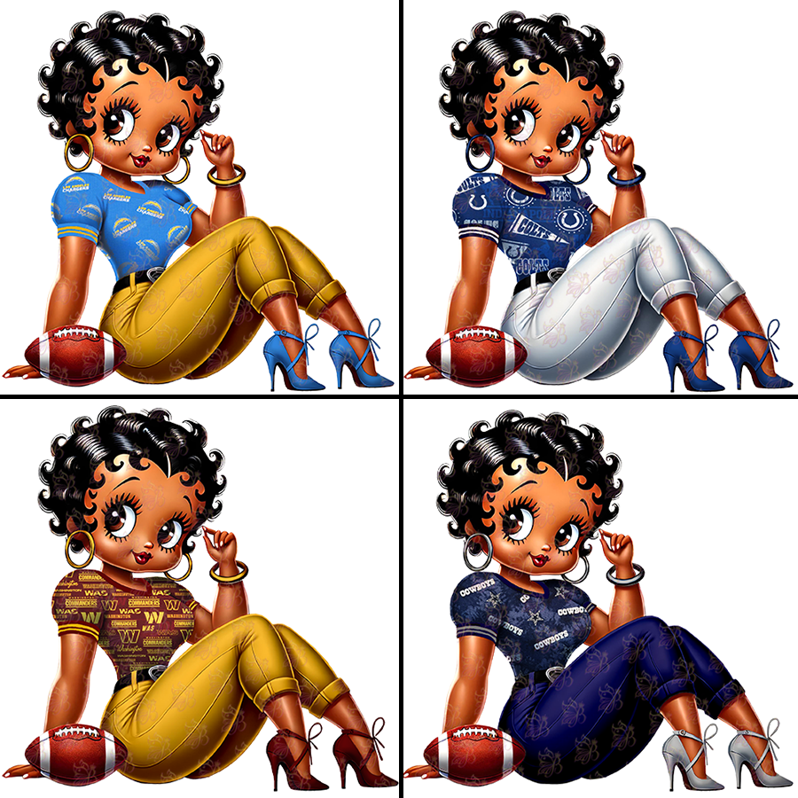 NFL Betty Clipart Bundle