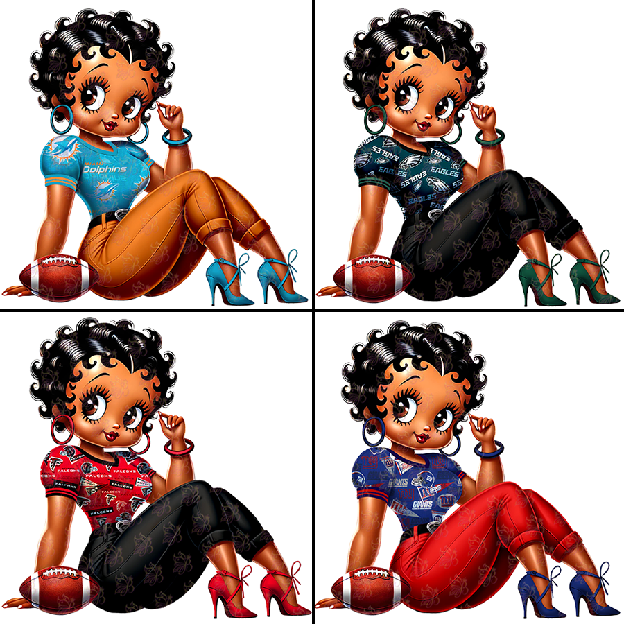 NFL Betty Clipart Bundle