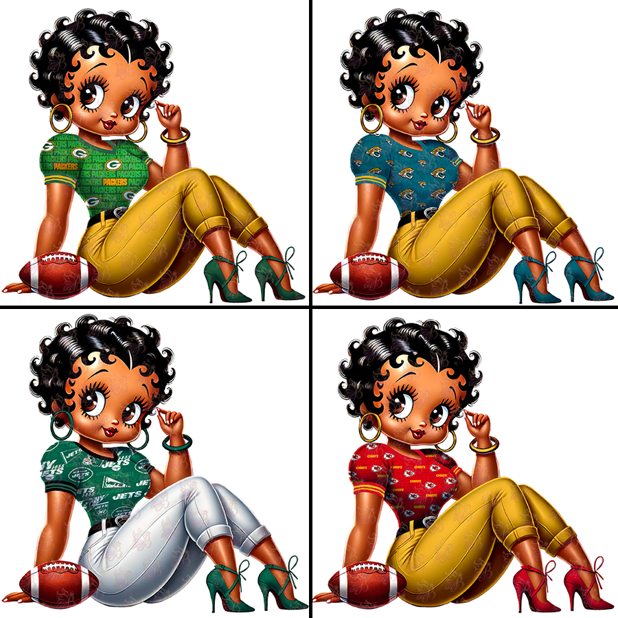 NFL Betty Clipart Bundle