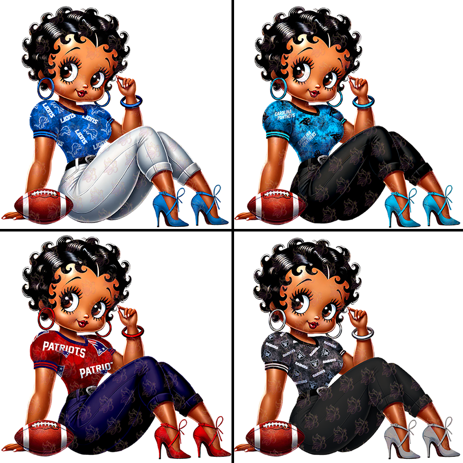 NFL Betty Clipart Bundle