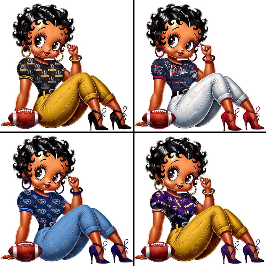 NFL Betty Clipart Bundle