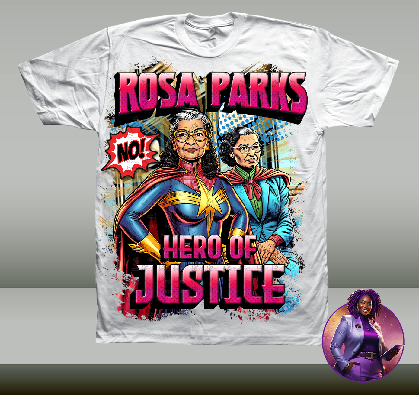 Heroes of Justice Design - Rosa Parks