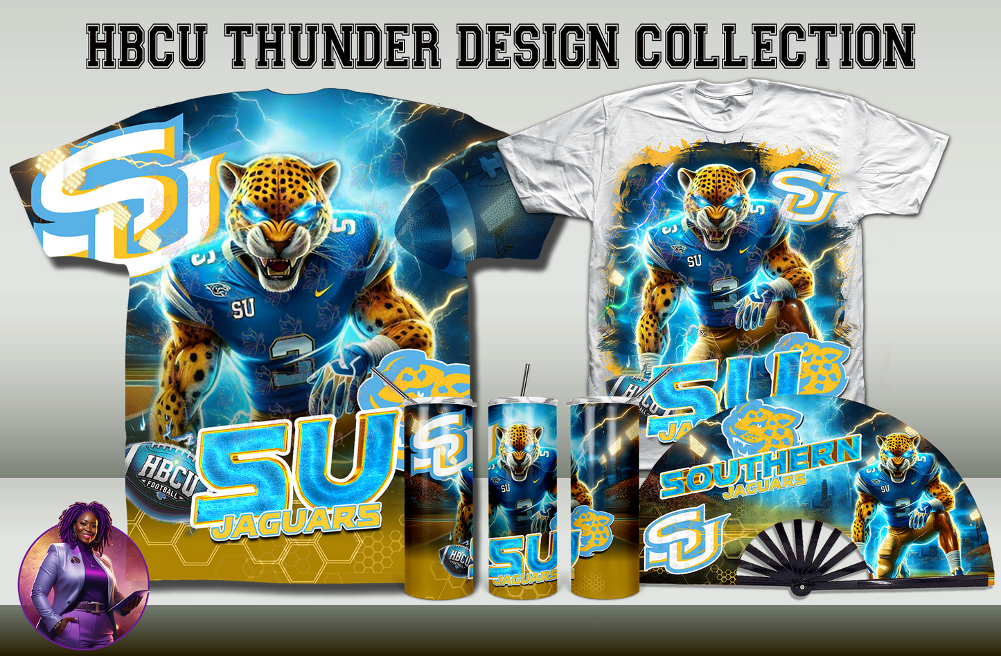 HBCU Thunder Collection Design by School