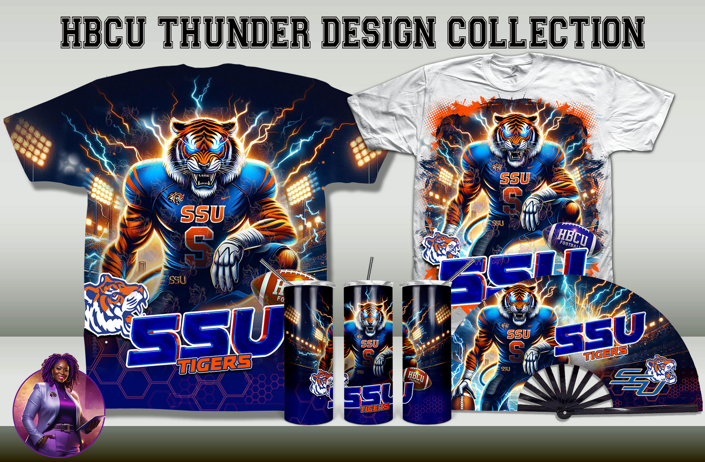 HBCU Thunder Collection Design by School