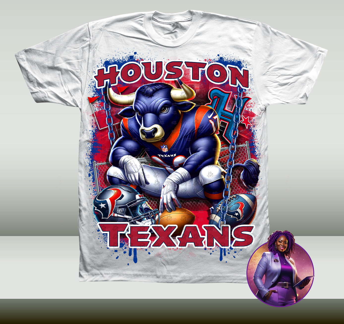 2k25 NFL Playoff Texans Design