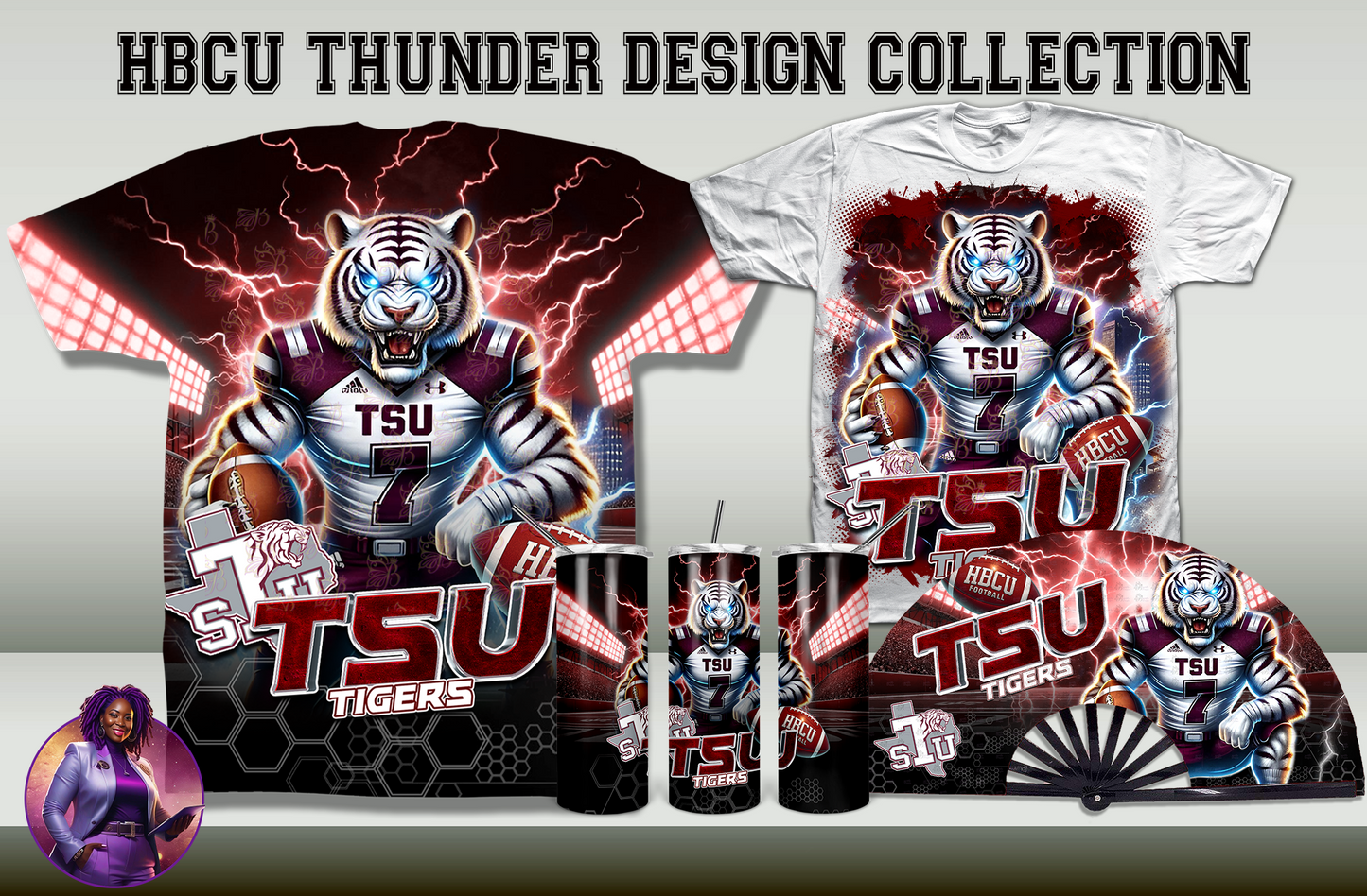 HBCU Thunder Collection Design by School