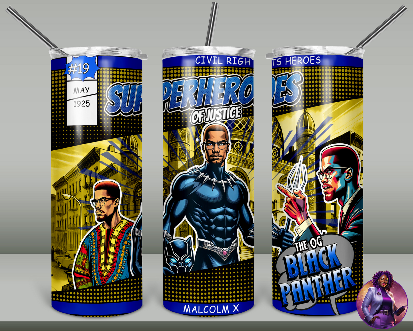 Heroes of Justice Design - Malcolm X