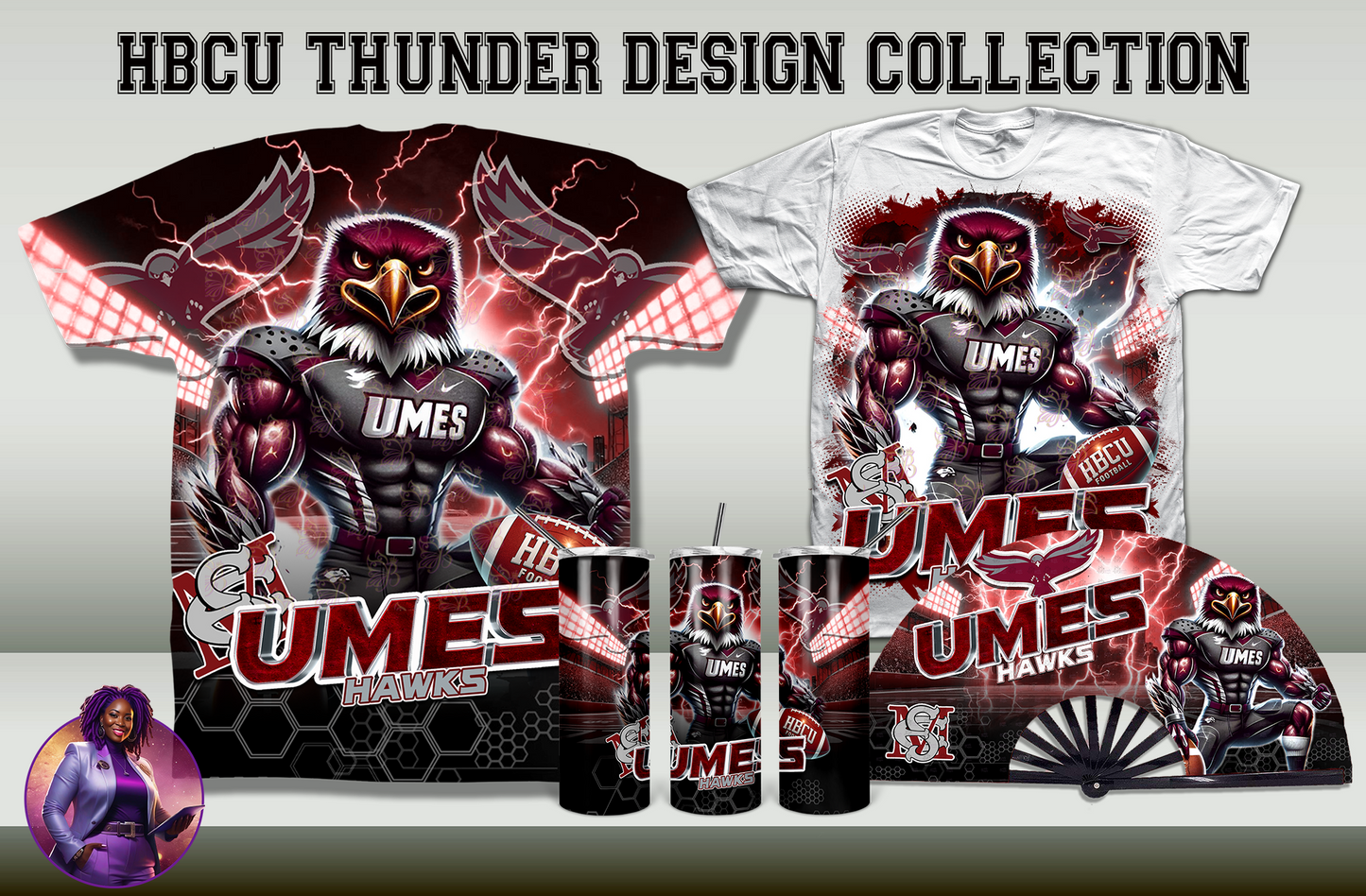 HBCU Thunder Collection Design by School