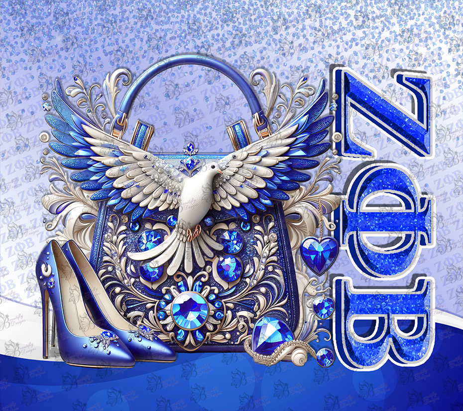 Zeta Phi Beta Sorority Tumbler Wrap