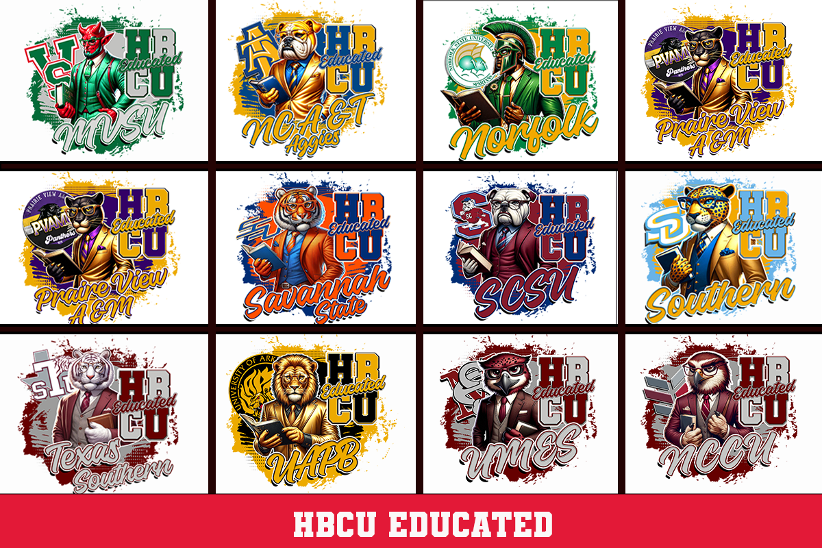 HBCU Educated Mascot Design