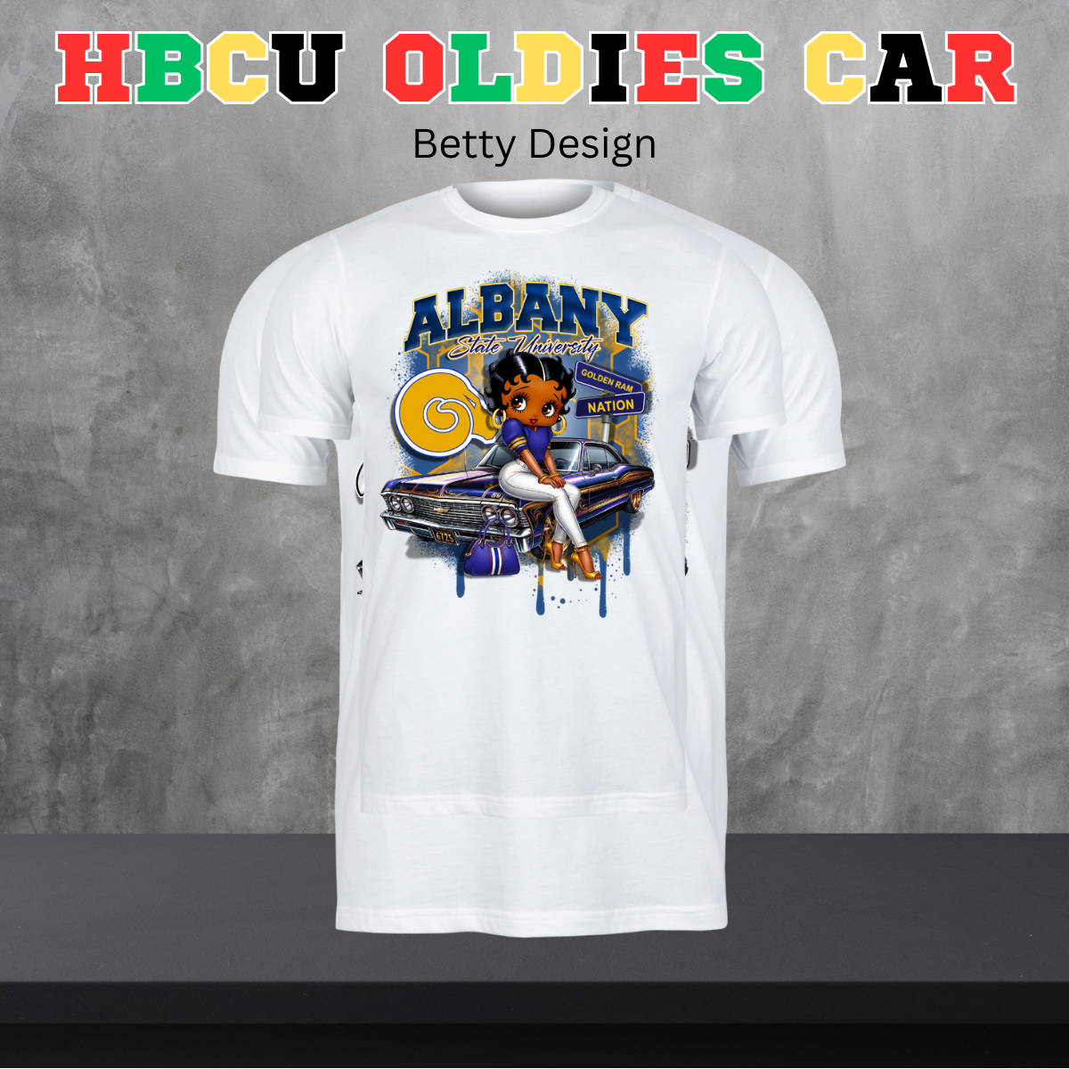 HBCU Oldies Car Design - Betty Version
