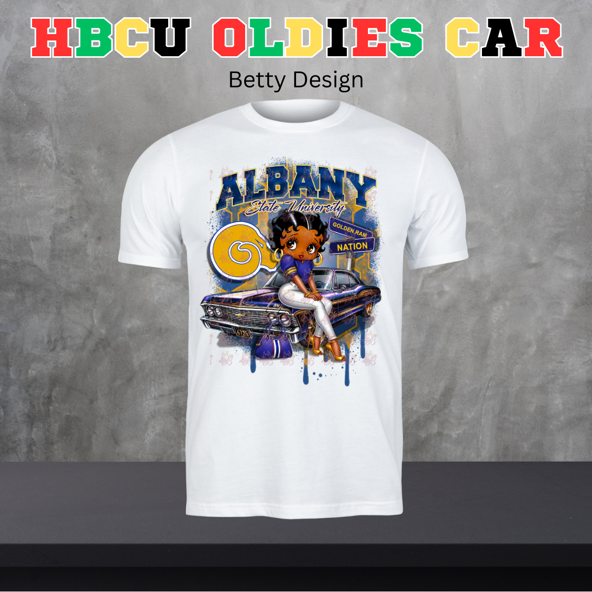 HBCU Oldies Car Design - Betty Version
