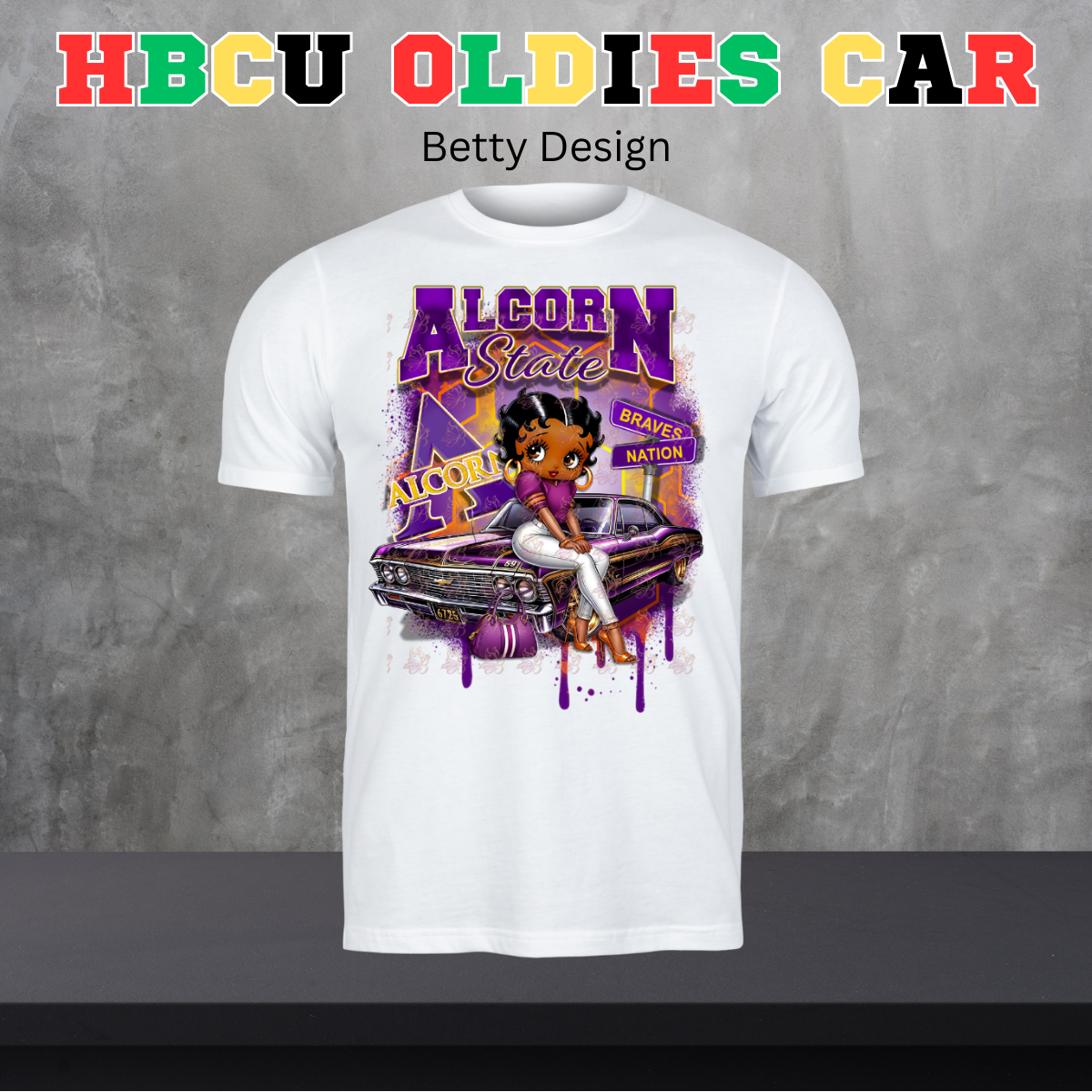 HBCU Oldies Car Design - Betty Version