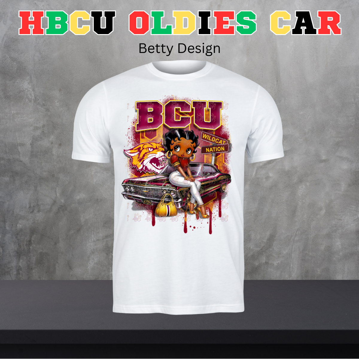 HBCU Oldies Car Design - Betty Version