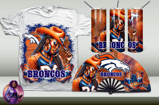 Football Cowgirl - Broncos