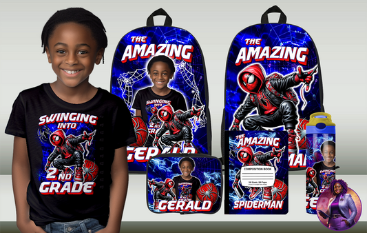 Spiderman School Design Pack