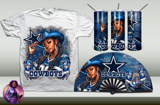 Football Cowgirl - Cowboys