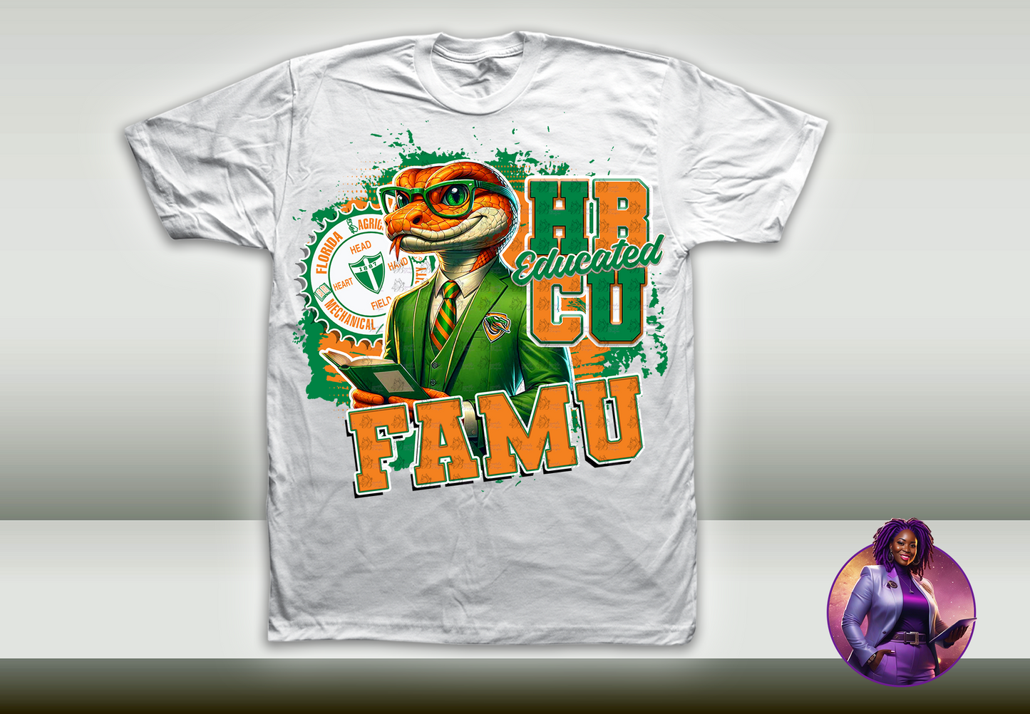 HBCU Educated Mascot Design