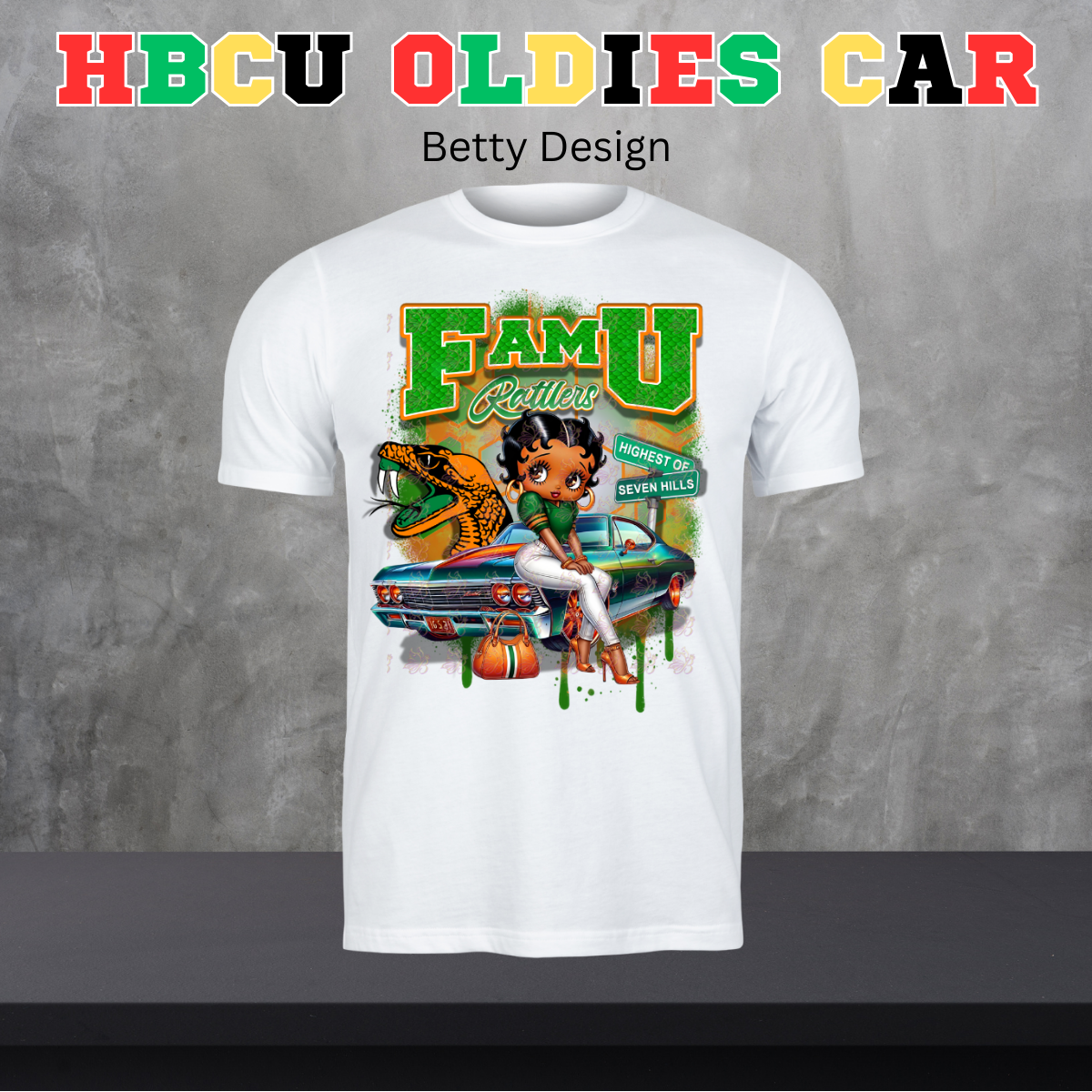 HBCU Oldies Car Design - Betty Version