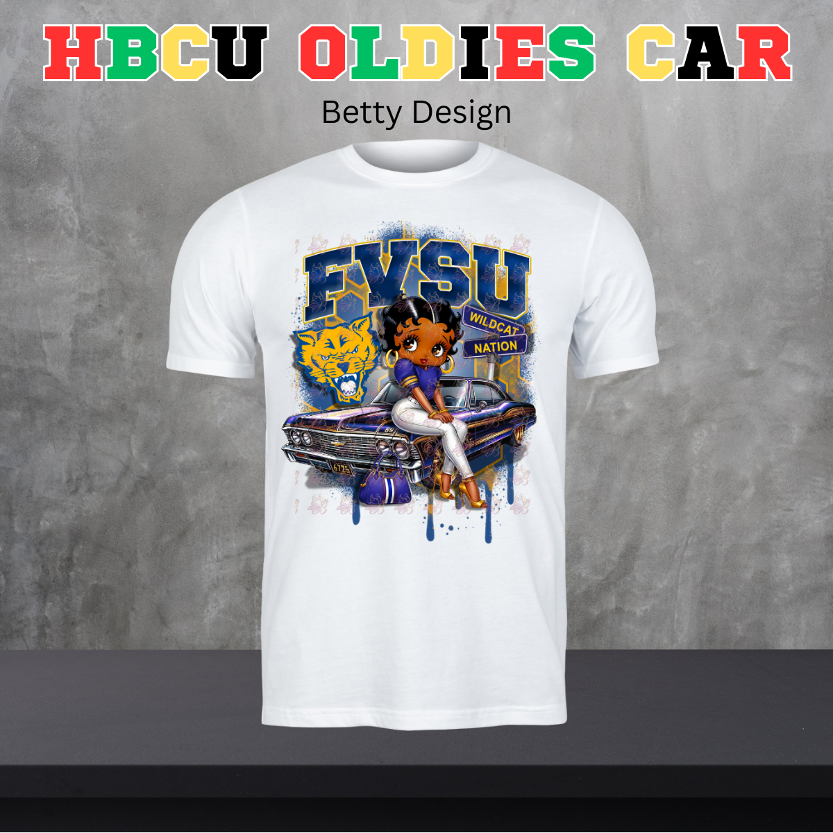 HBCU Oldies Car Design - Betty Version