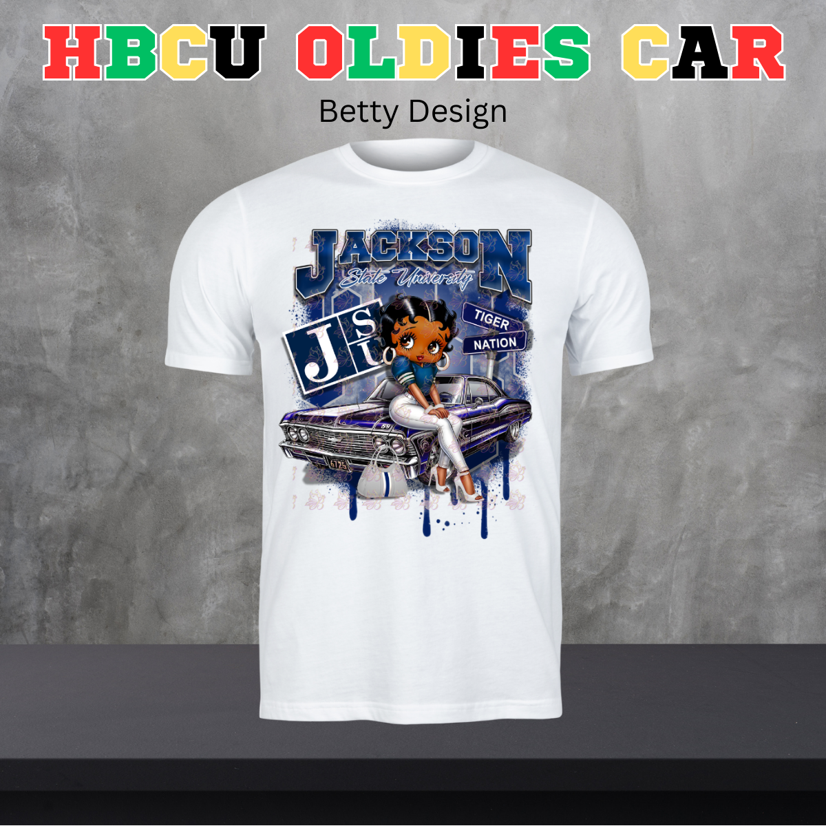 HBCU Oldies Car Design - Betty Version