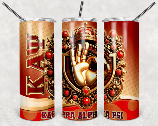Kappa Alpha Psi Fraternity Tumbler Wrap